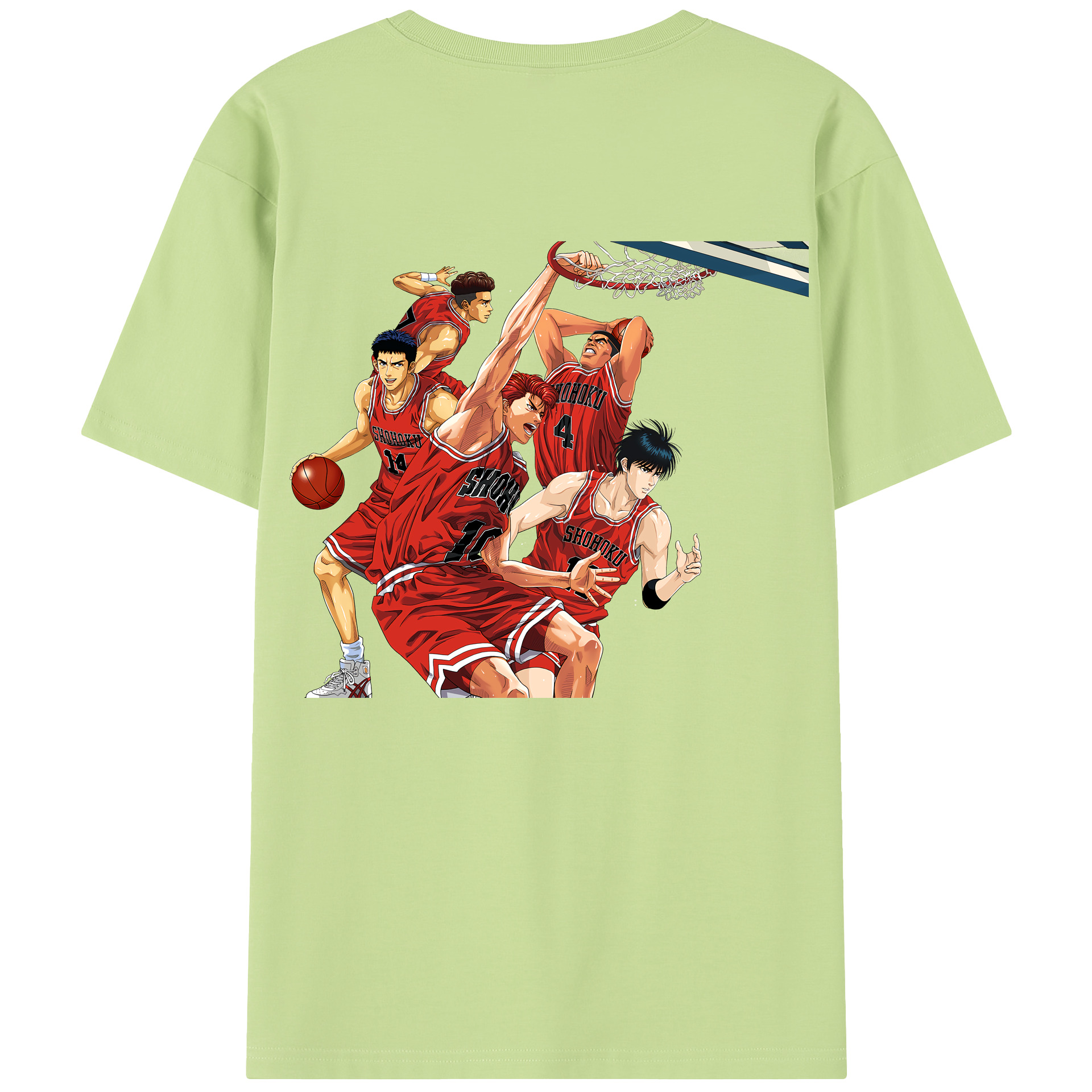 SLAM DUNK／スラムダンク 綿100％半袖Tシャツ（背面プリント）